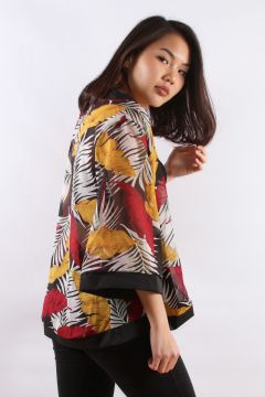 Kimono with Tropical Prints